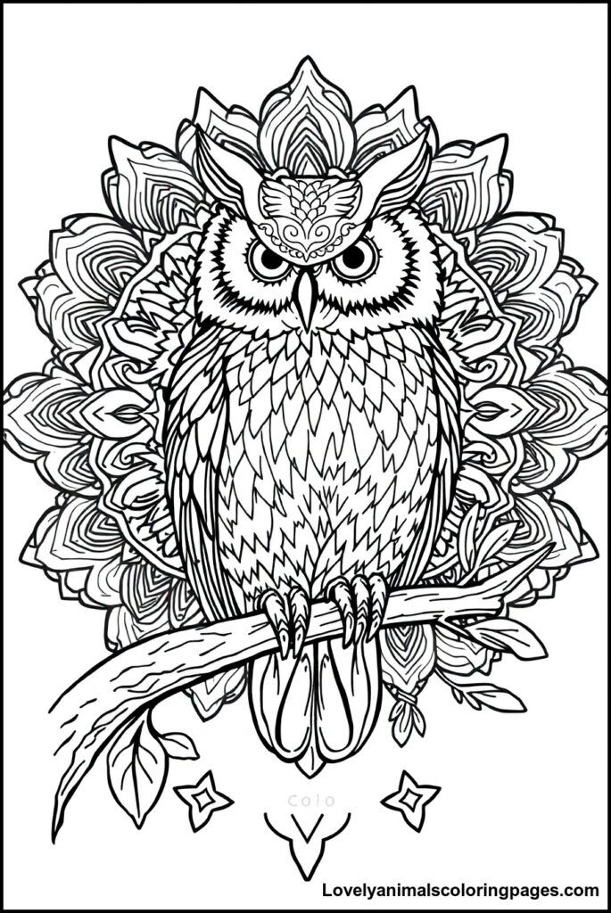 Owl Coloring Pages