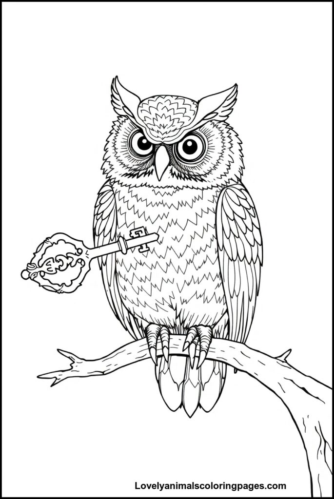Owl Coloring Pages