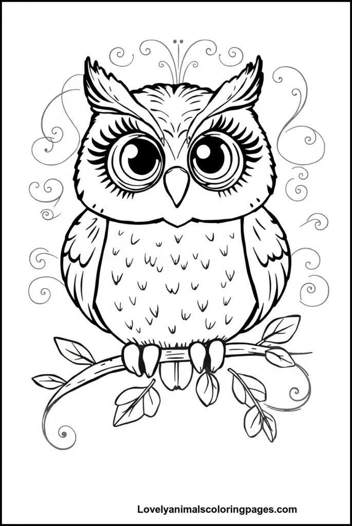 Owl Coloring Pages