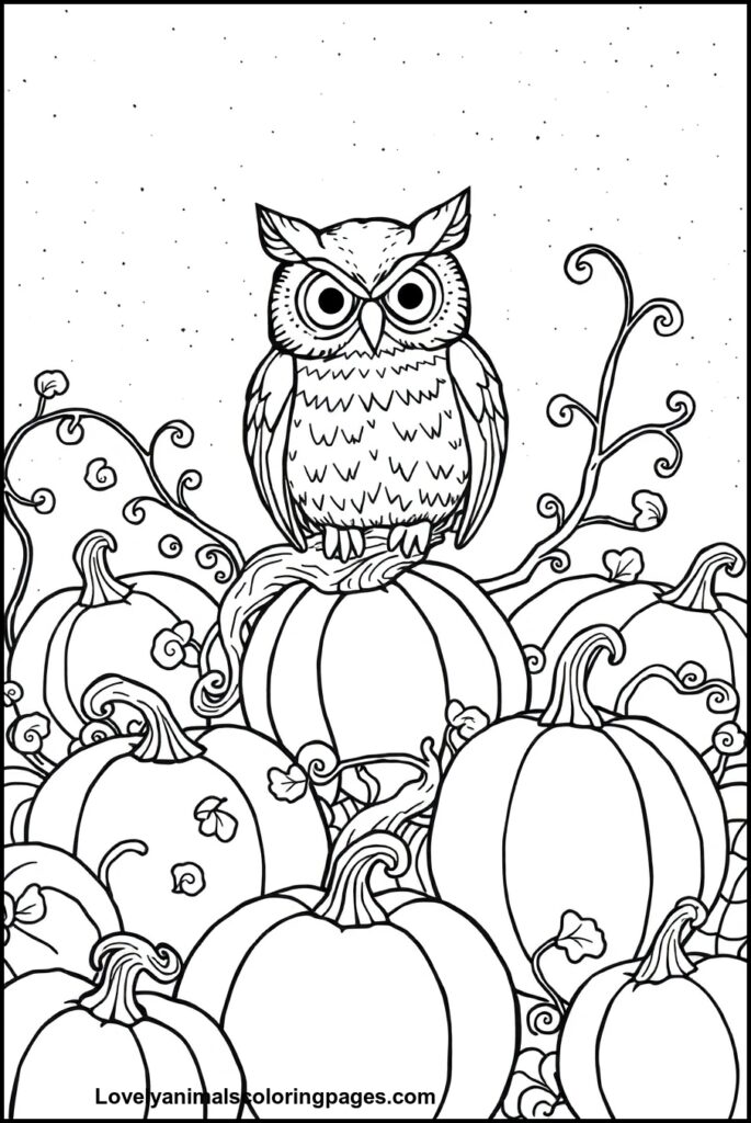 Owl Coloring Pages