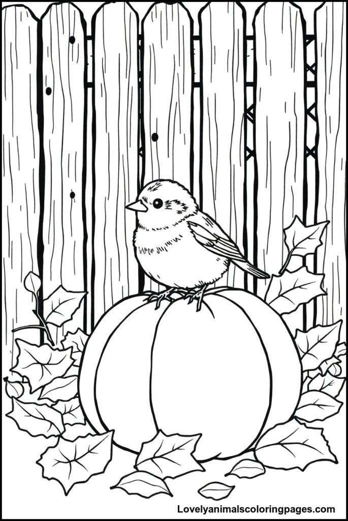 Sparrow Coloring Pages