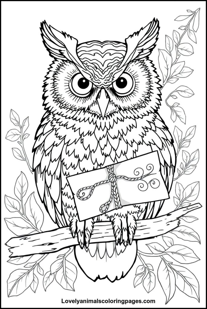 Owl Coloring Pages