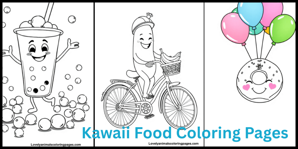 Kawaii Food Coloring Pages
