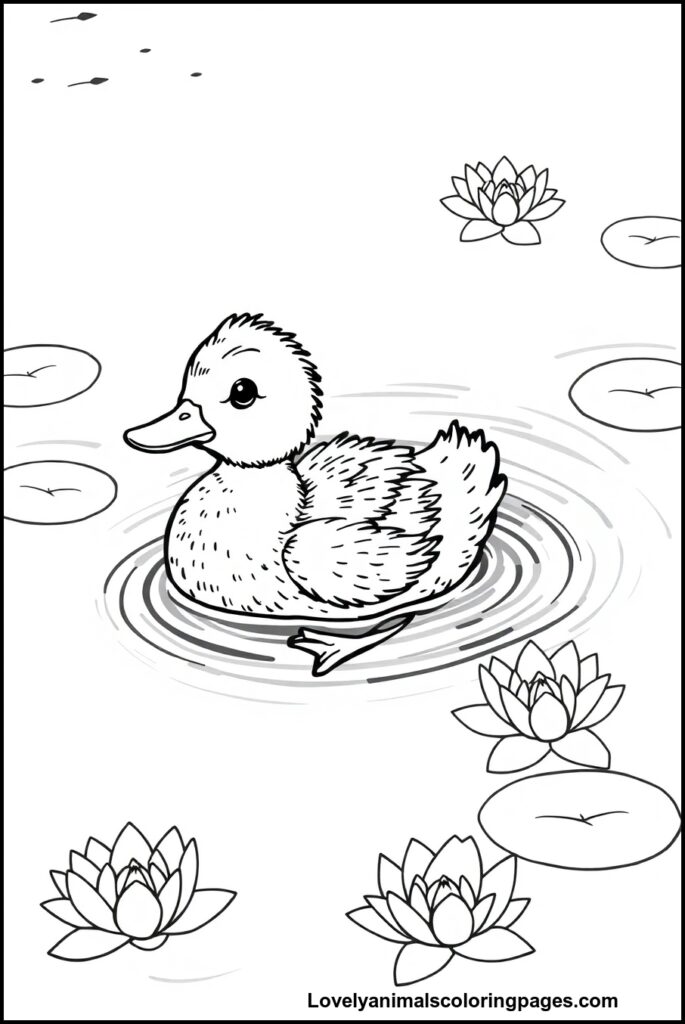 Duck Coloring Pages