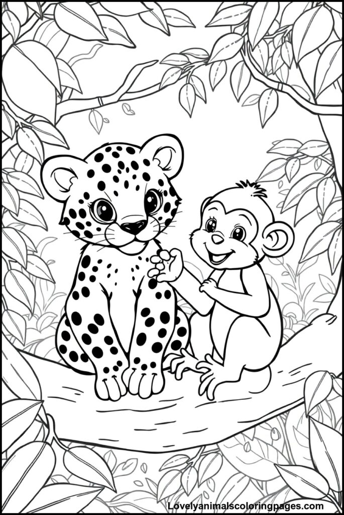 Jaguar Coloring Pages