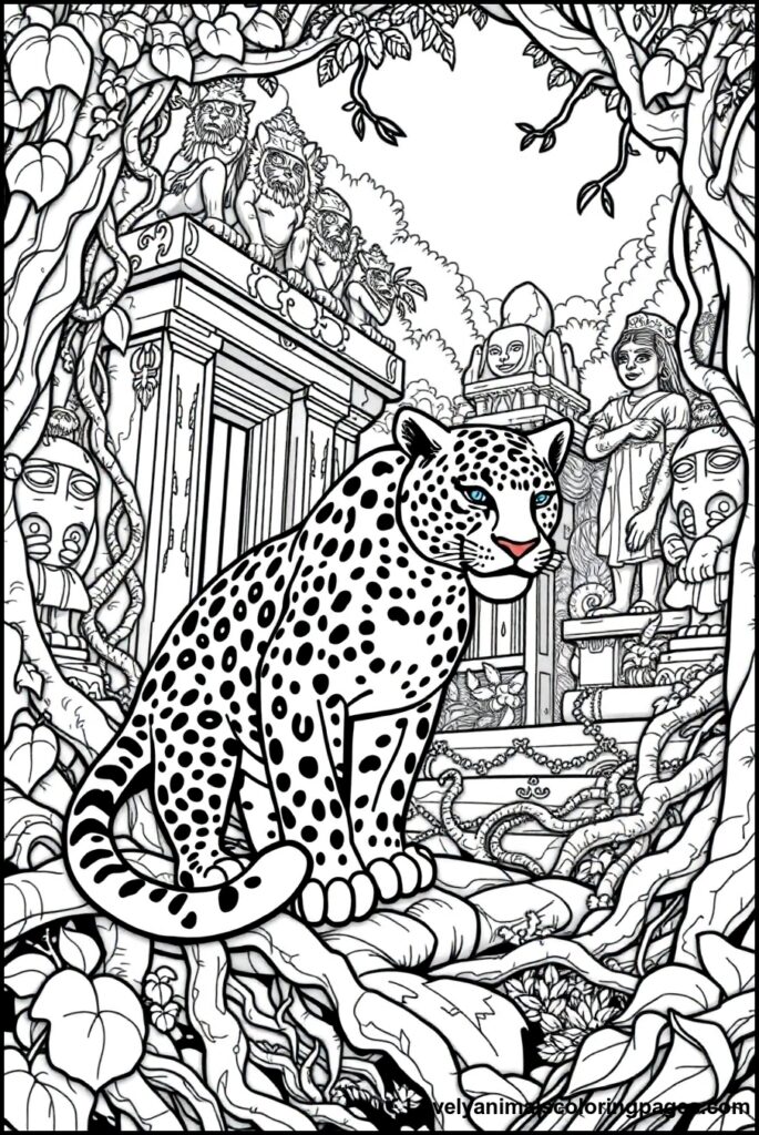 Jaguar Coloring Pages