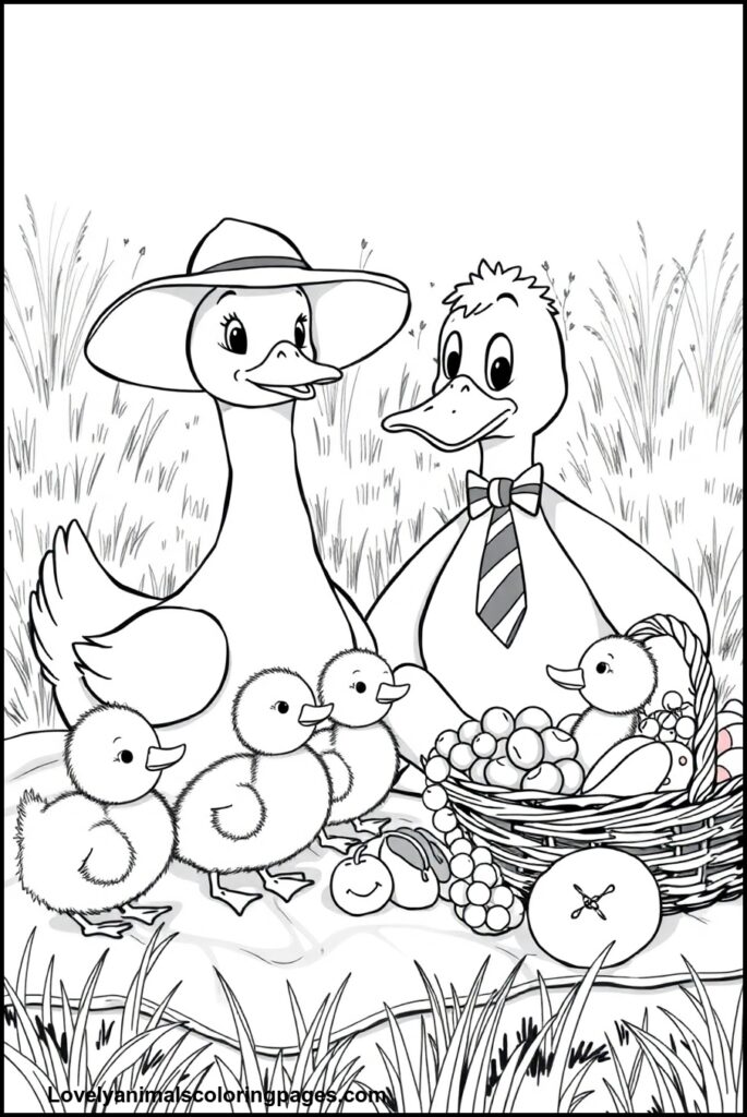 Duck Coloring Pages
