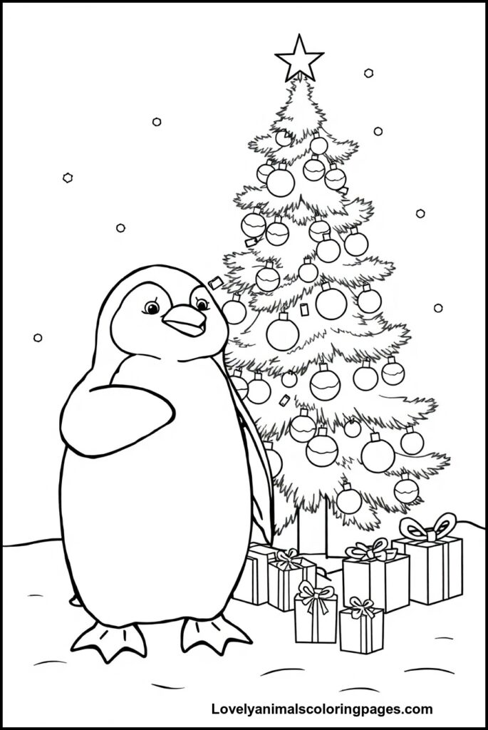 Penguin Coloring Pages