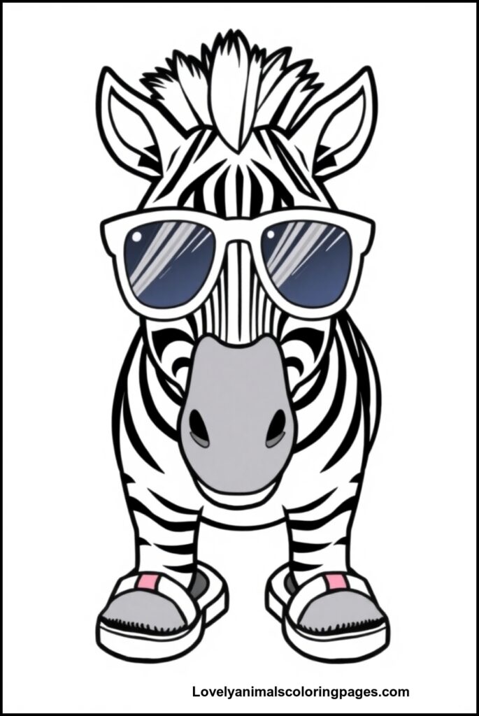 Zebra Coloring Pages