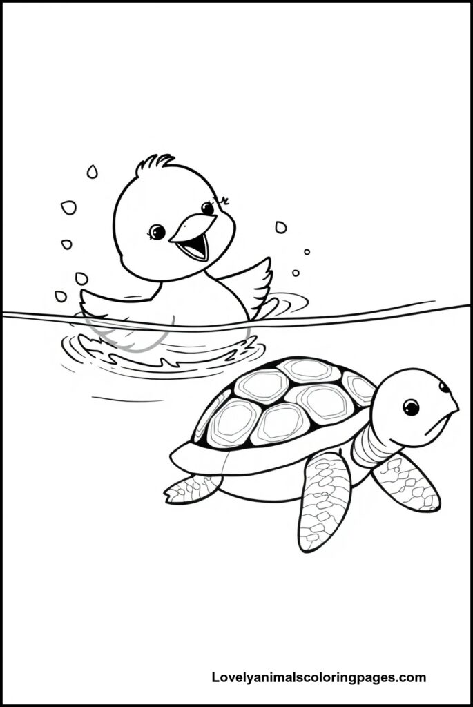 Duck Coloring Pages
