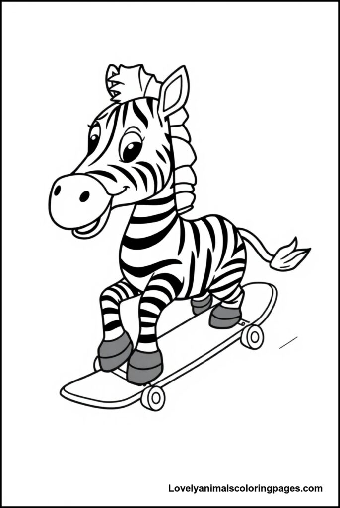 Zebra Coloring Pages