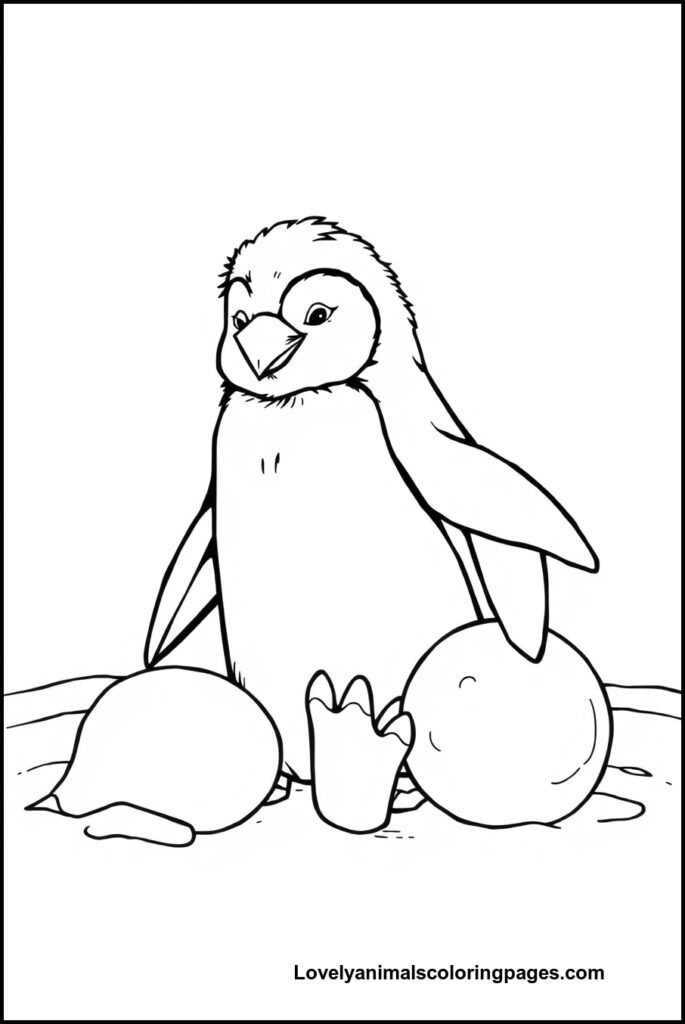 Penguin Coloring Pages