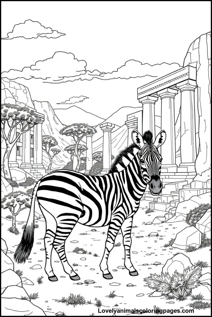 Zebra Coloring Pages