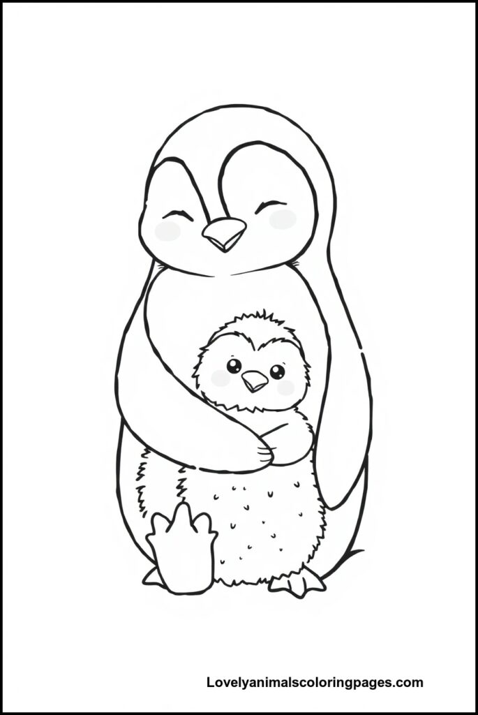 Penguin Coloring Pages
