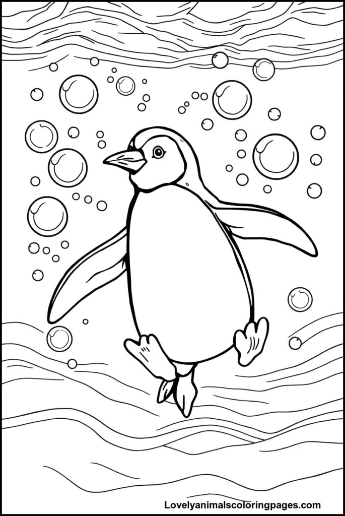 Penguin Coloring Pages