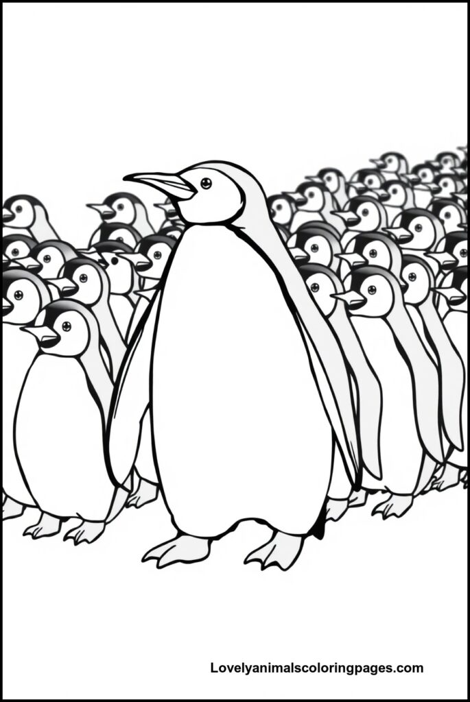 Penguin Coloring Pages