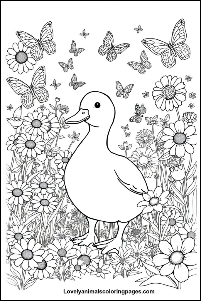 Duck Coloring Pages
