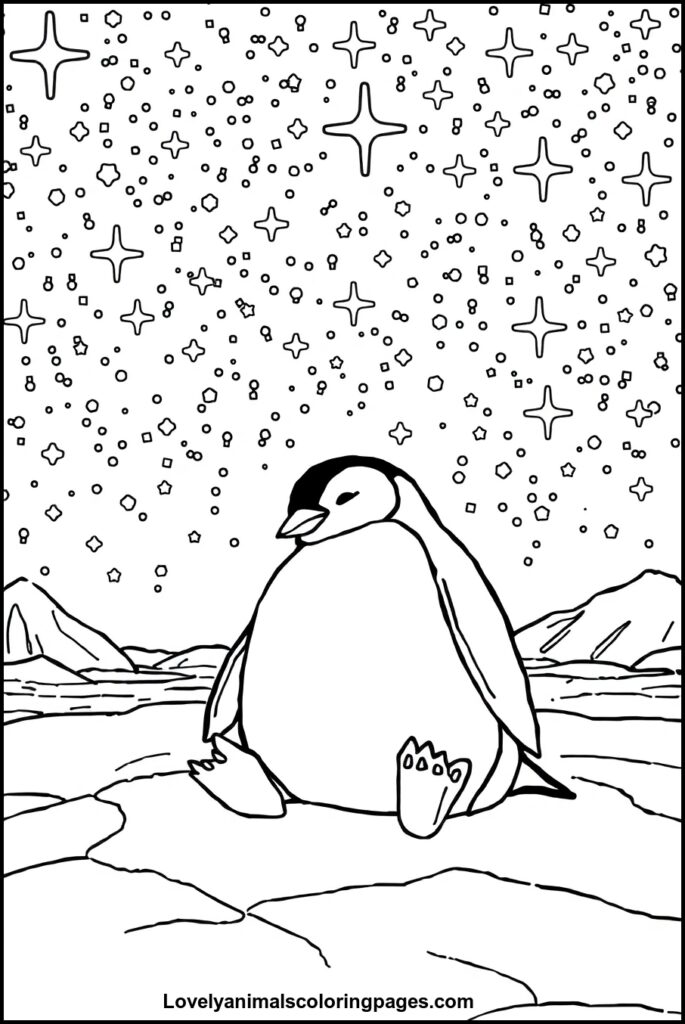 Penguin Coloring Pages