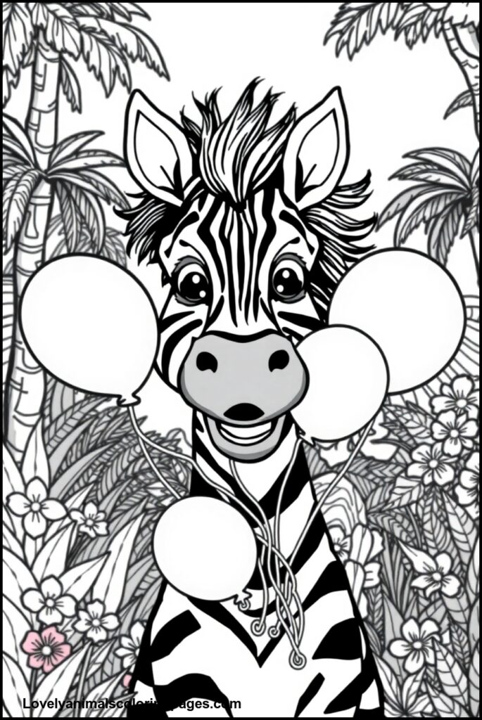 Zebra Coloring Pages