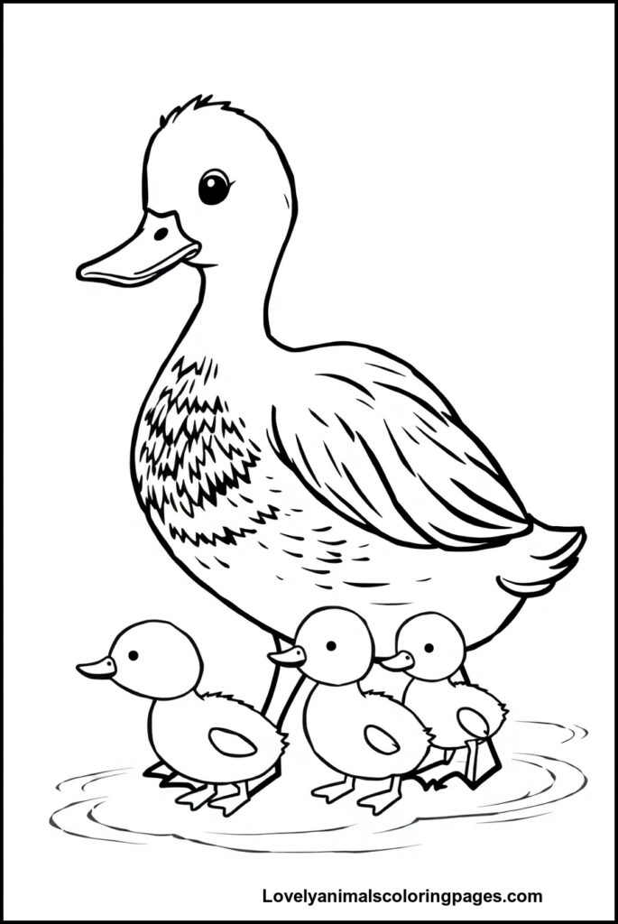 Duck Coloring Pages