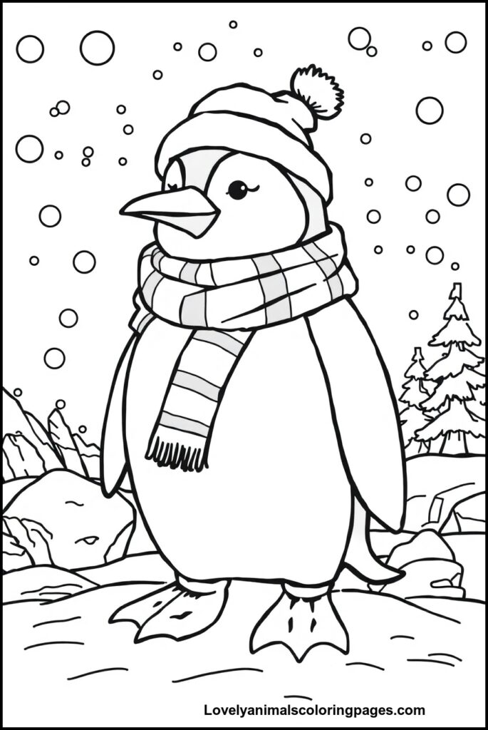 Penguin Coloring Pages