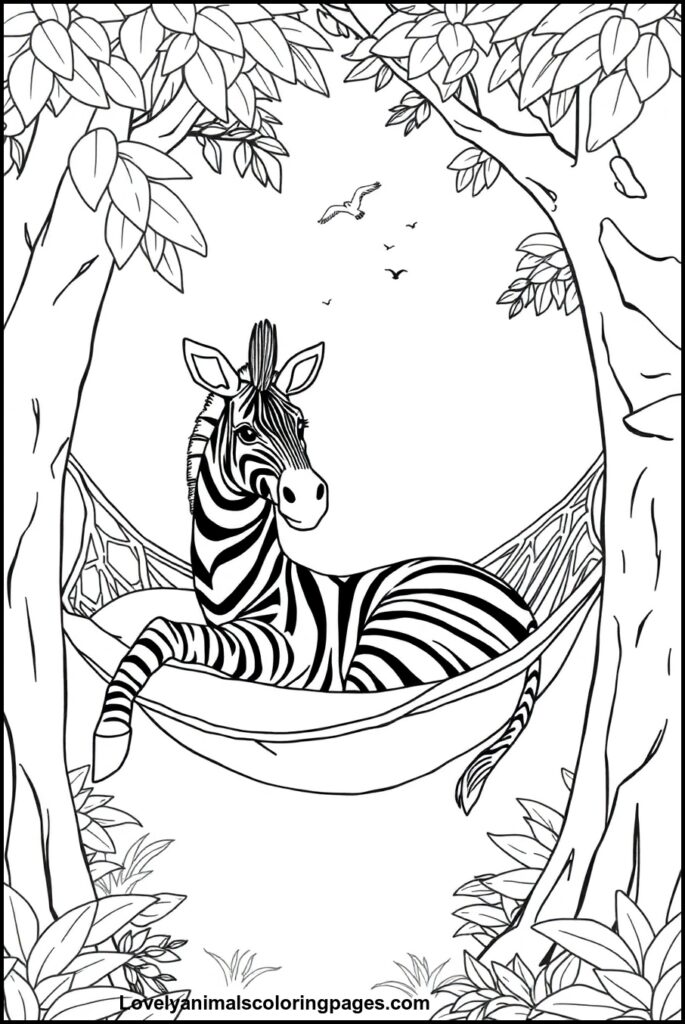 Zebra Coloring Pages