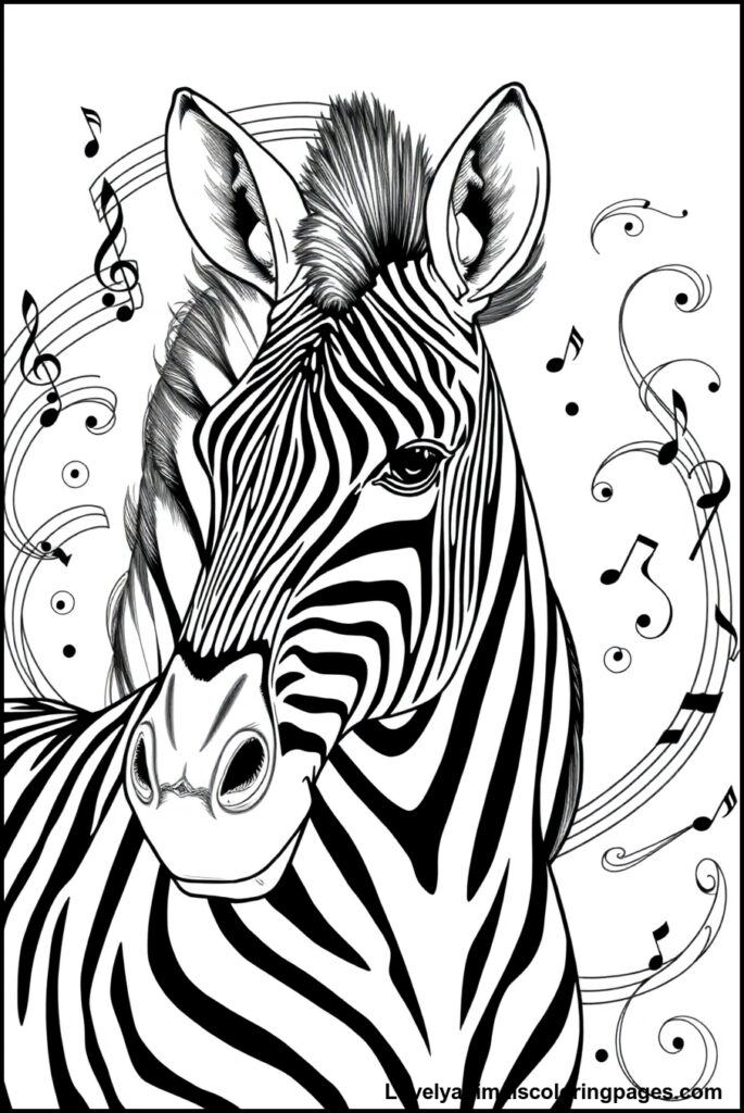 Zebra Coloring Pages