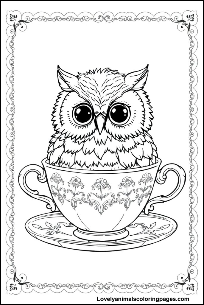 Owl Coloring Pages