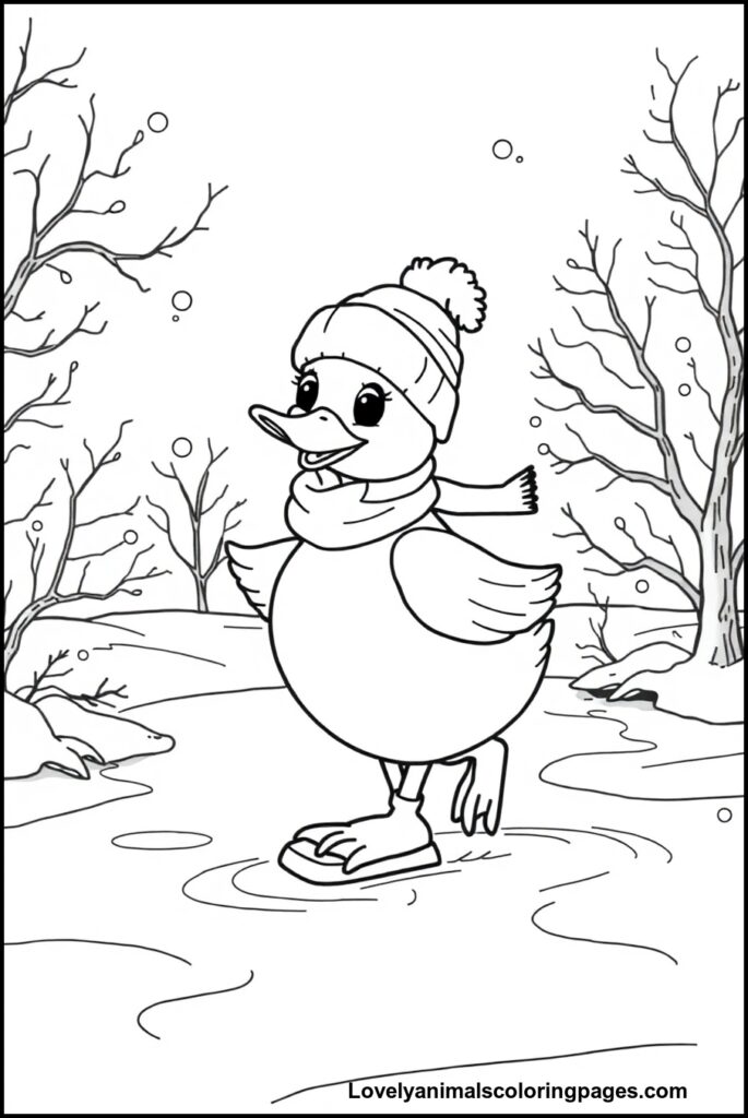 Duck Coloring Pages