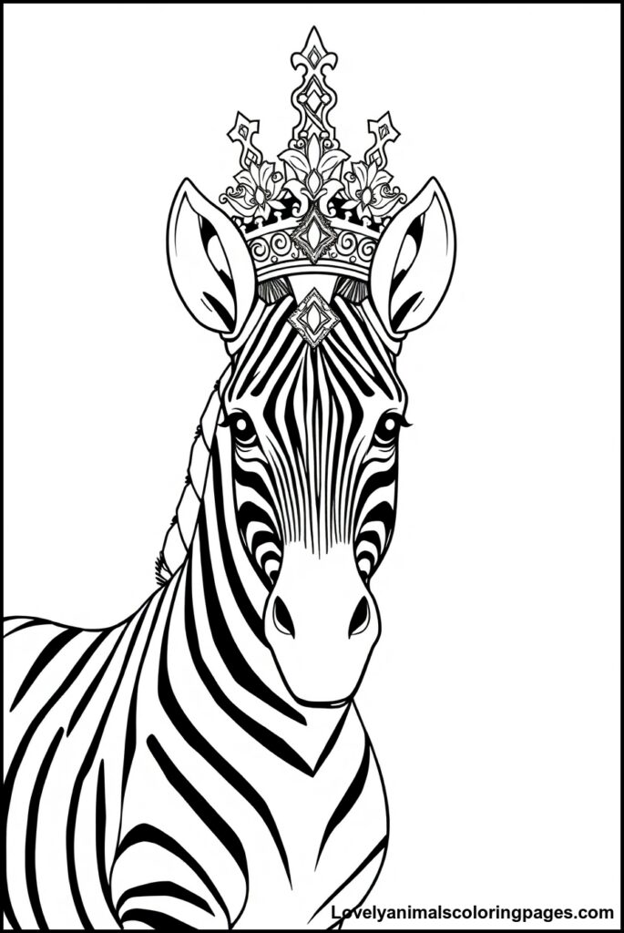 Zebra Coloring Pages
