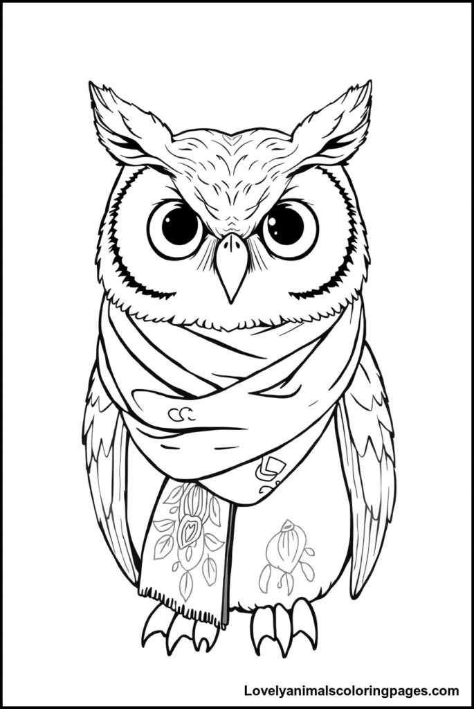 Owl Coloring Pages