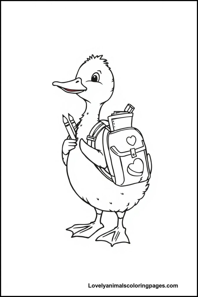 Duck Coloring Pages