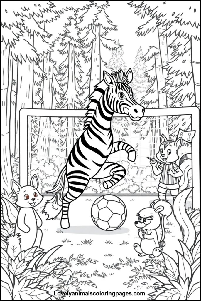 Zebra Coloring Pages