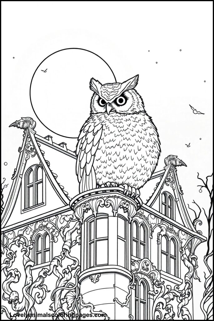Owl Coloring Pages