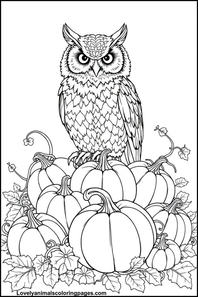 Owl Coloring Pages