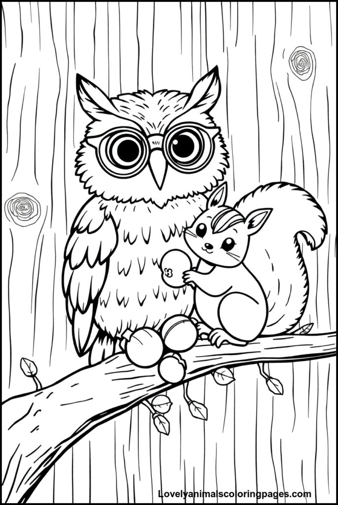 Owl Coloring Pages