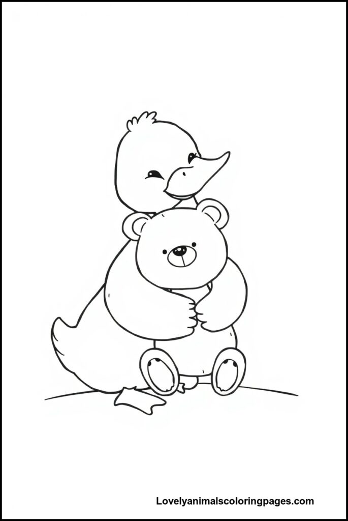 Duck Coloring Pages