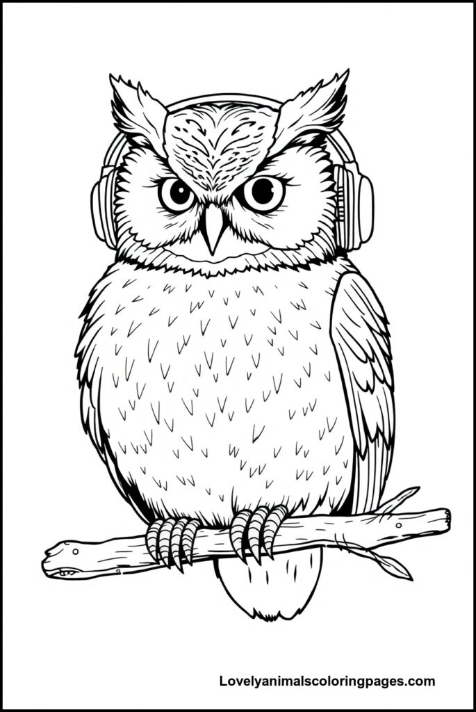 Owl Coloring Pages