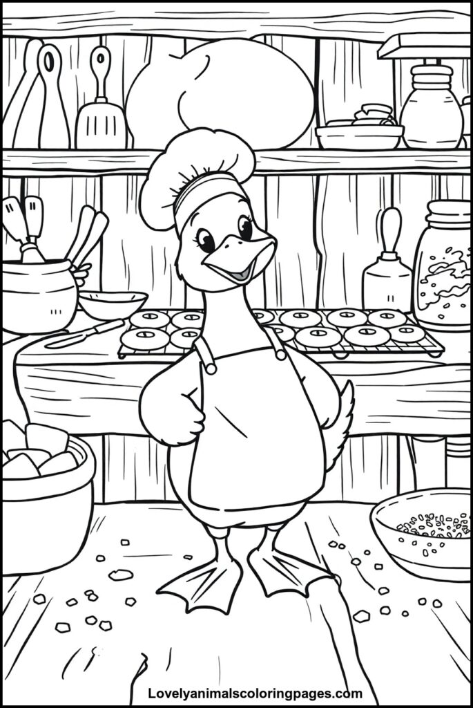 Duck Coloring Pages