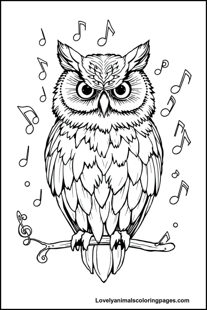 Owl Coloring Pages