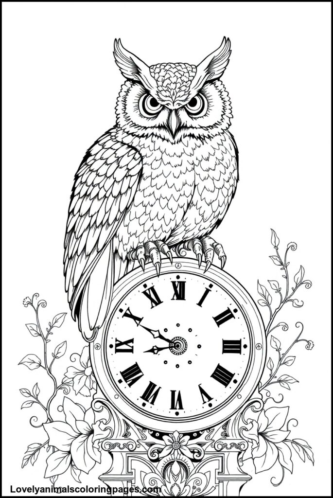 Owl Coloring Pages