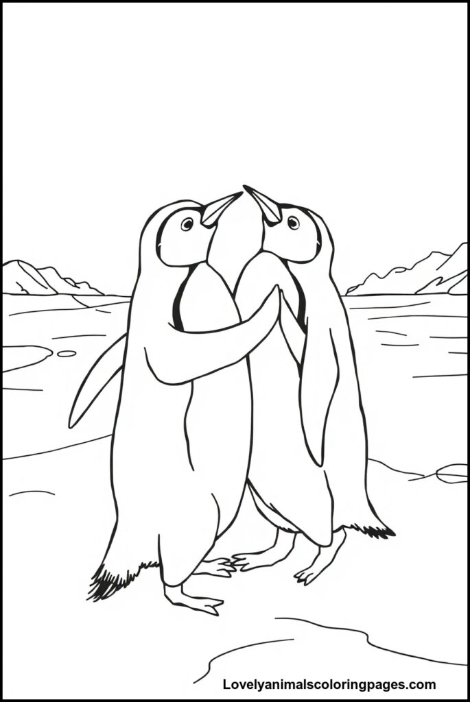 Penguin Coloring Pages