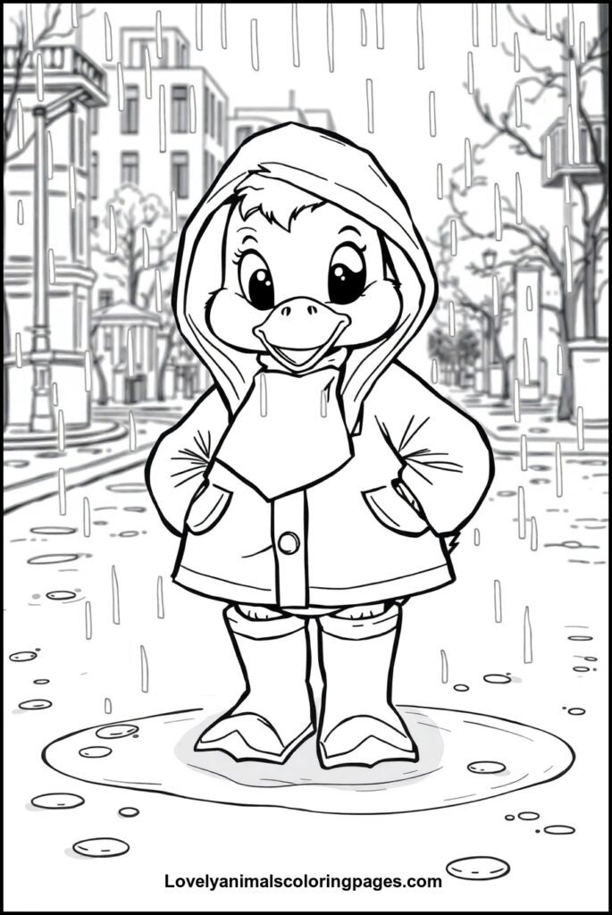 Duck Coloring Pages