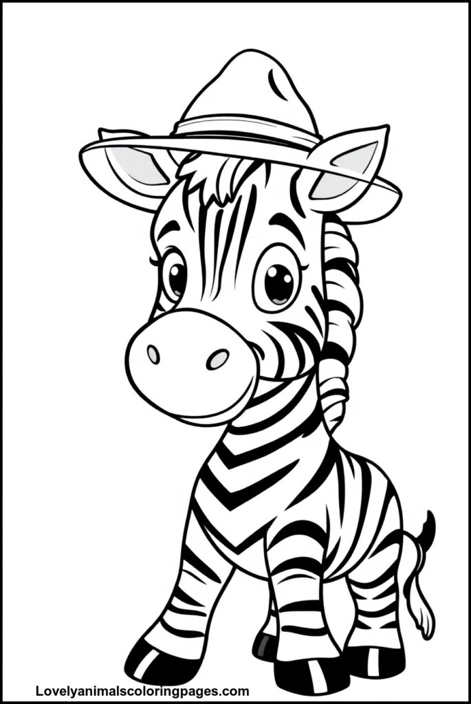 Zebra Coloring Pages