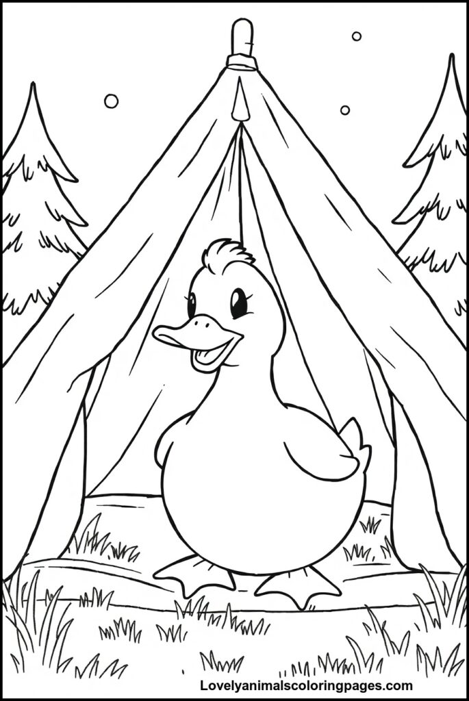 Duck Coloring Pages