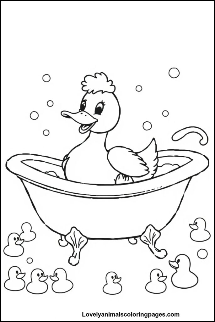 Duck Coloring Pages