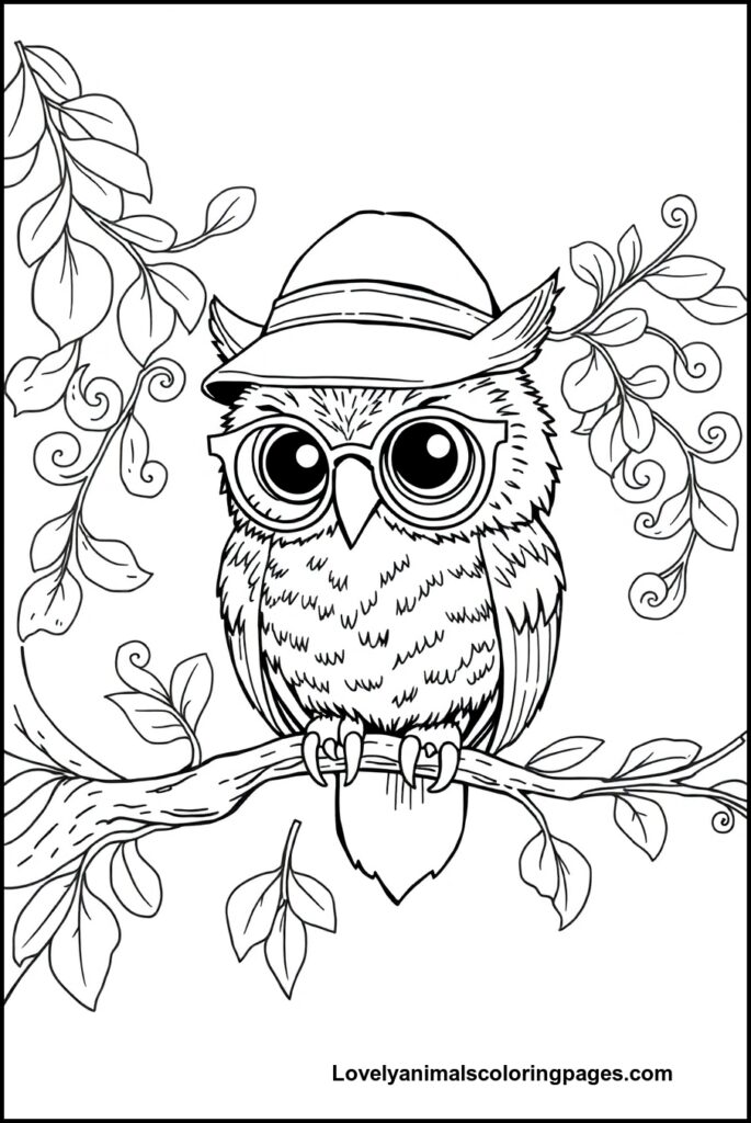 Owl Coloring Pages