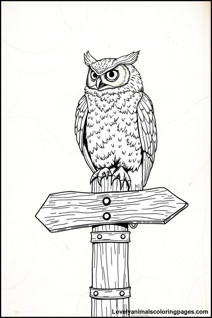 Owl Coloring Pages