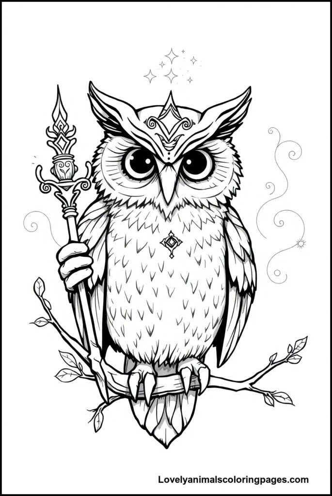 Owl Coloring Pages