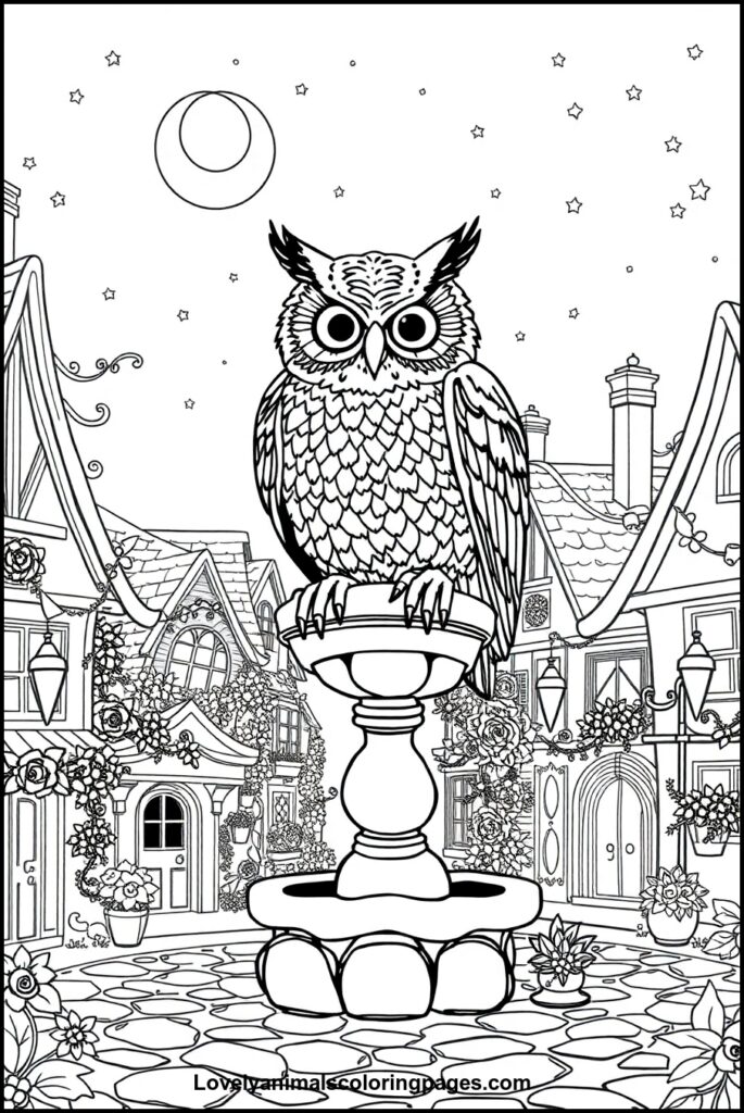 Owl Coloring Pages